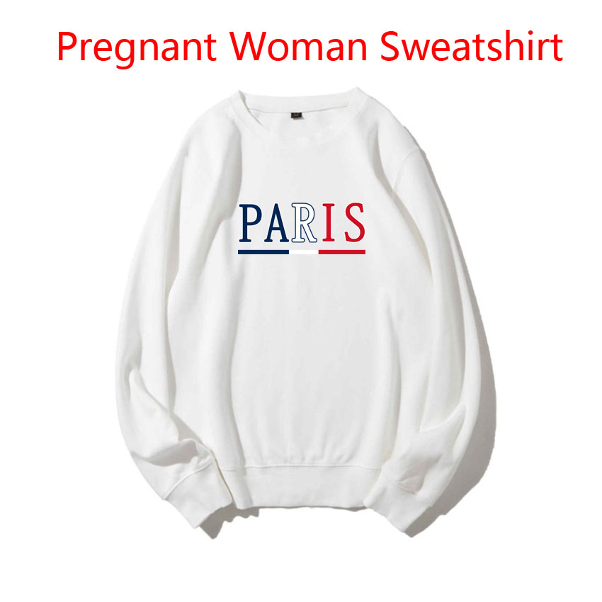 Women'S Fashion Paris - Paris Pattern Print Pullover Maternity Woman