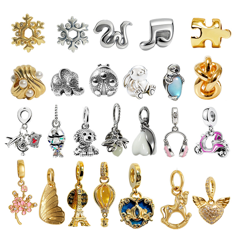 Women'S Fashion Paris - Original Charm Beads,Paris Eiffel Tower Lab-Grown