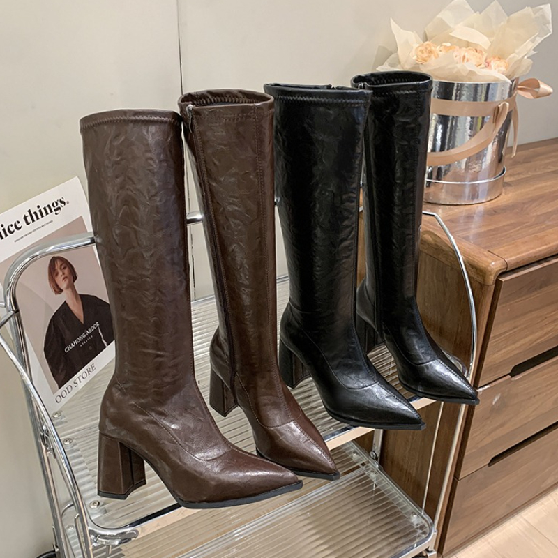 Women'S Fashion Winter 2025 - Women Shoes 2025 Autumn Winter Knee
