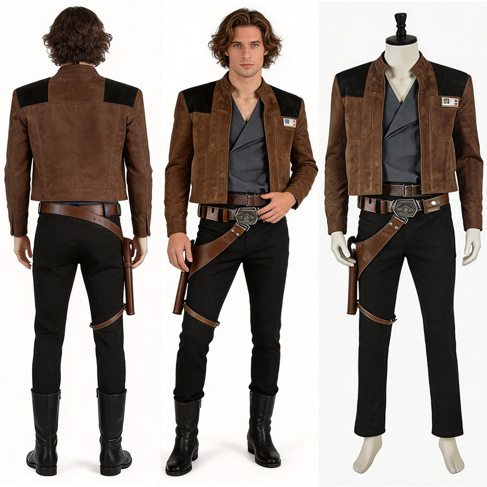 Han Solo Cosplay Costume Adult - Belted Shirt Dress review and price