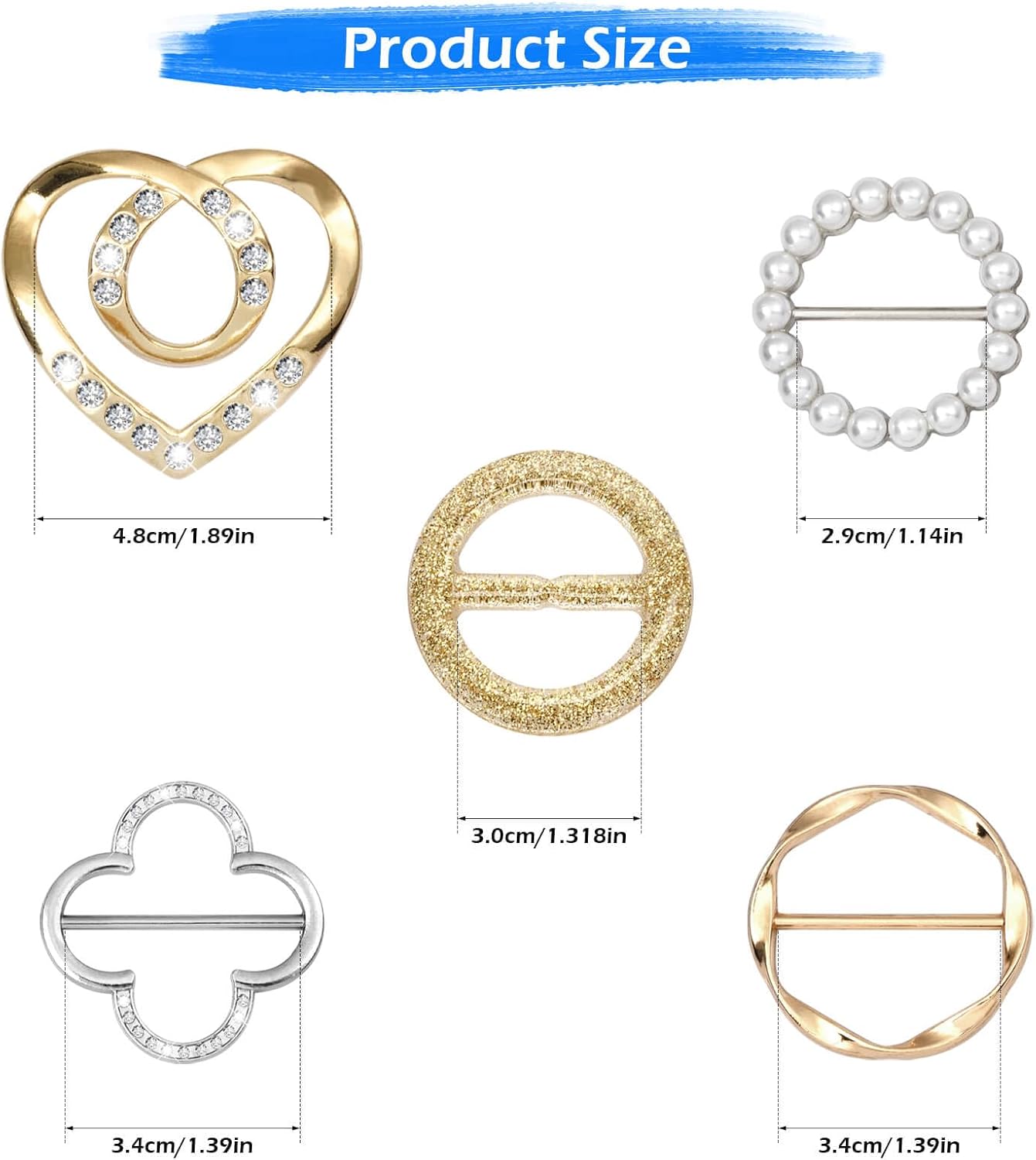 10Pcs Scarf Rings with Pearl & - Belted Shirt Dress review and price