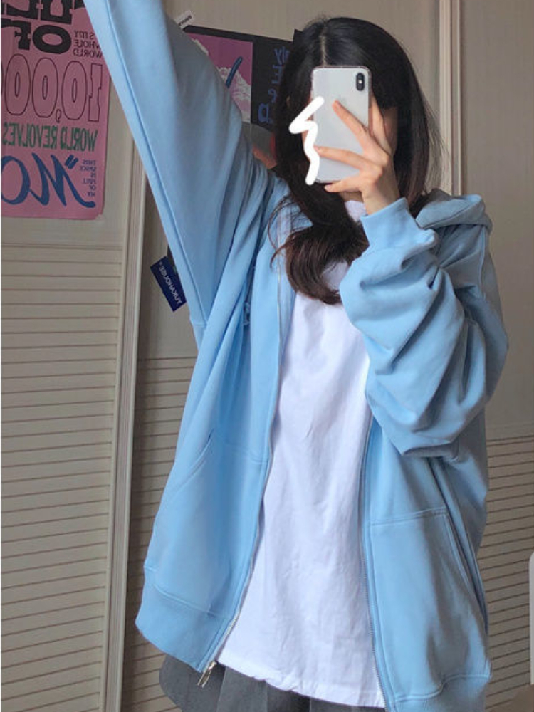 Oversized Hooded Sweatshirts K - Women'S Fashion Zip Hoodie review and price