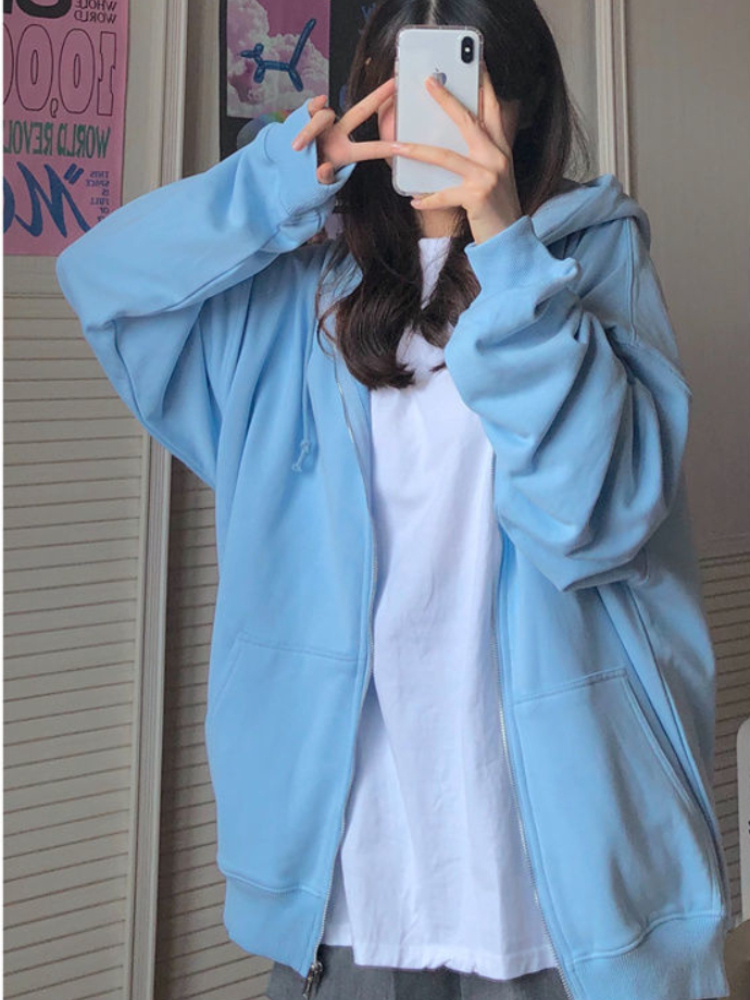 Oversized Hooded Sweatshirts K - Women'S Fashion Zip Hoodie review and price