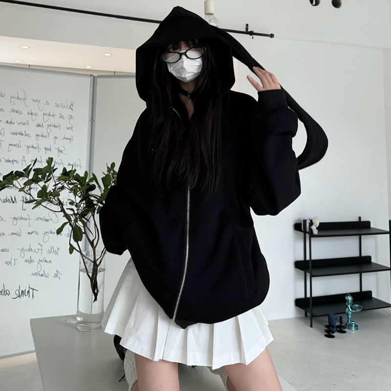 2025 Autumn Kawaii Bunny Big E - Women'S Fashion Zip Hoodie review and price
