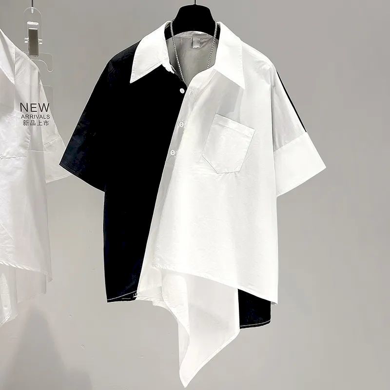 Oversized Shirts Women Patchwo - Women'S Fashion Designer Clothes review and price