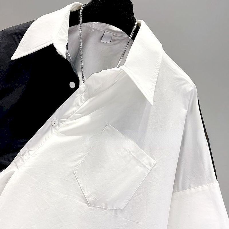 Oversized Shirts Women Patchwo - Women'S Fashion Designer Clothes review and price