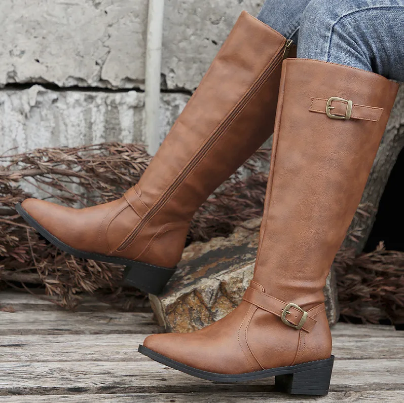 Woman Thick Heeled Long Boots  - Women'S Fashion Winter 2025 review and price