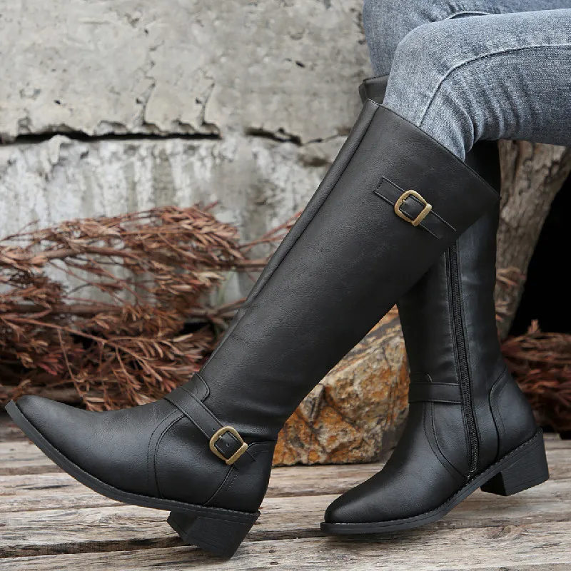 Woman Thick Heeled Long Boots  - Women'S Fashion Winter 2025 review and price