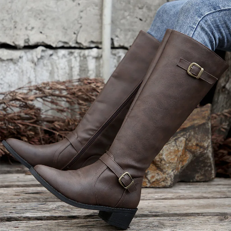 Woman Thick Heeled Long Boots  - Women'S Fashion Winter 2025 review and price
