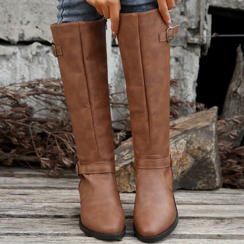 Woman Thick Heeled Long Boots  - Women'S Fashion Winter 2025 review and price
