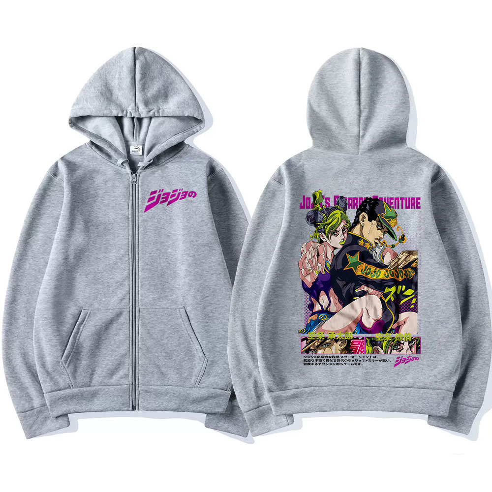 Anime Jojo Bizarre Adventure Z - Women'S Fashion Zip Hoodie review and price