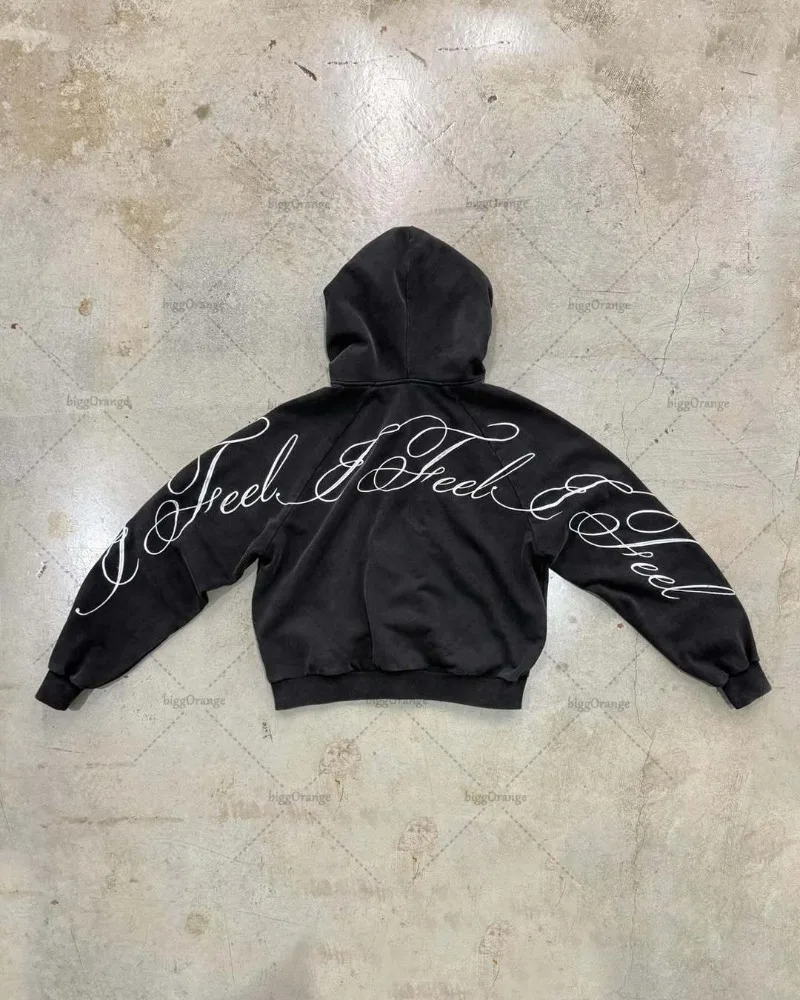 Y2K harajuku Gothic Letter Pri - Women'S Fashion Zip Hoodie review and price