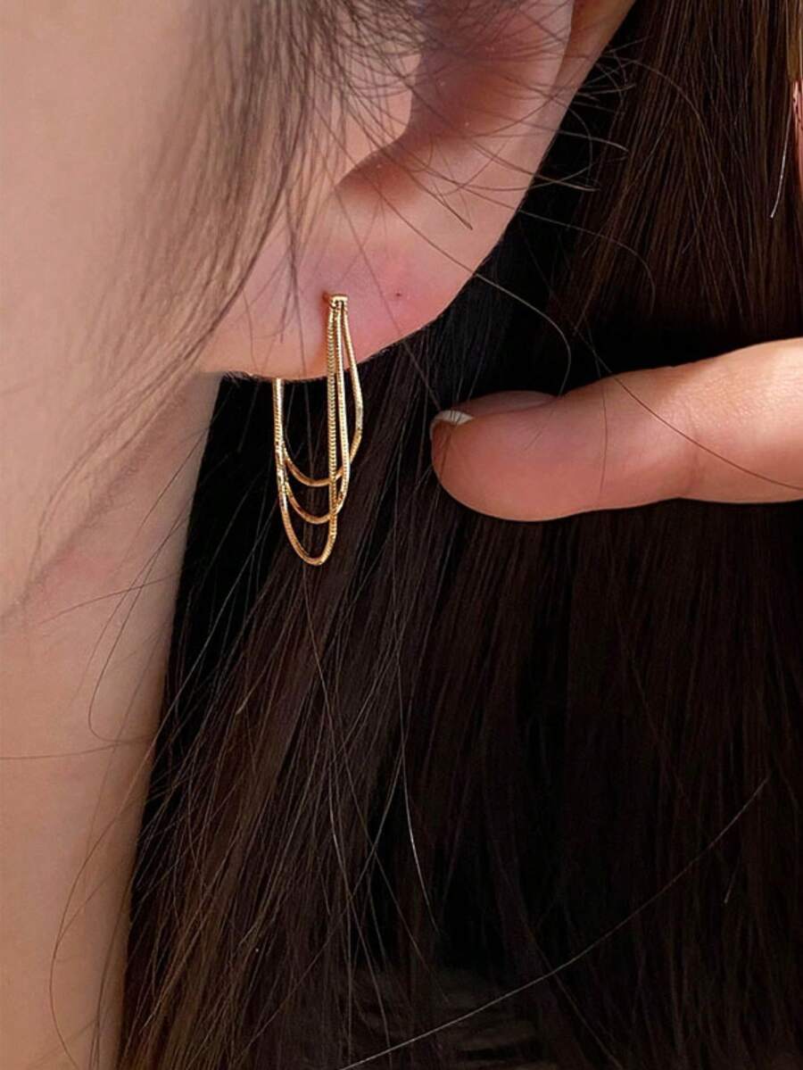 Gold-Tone Curved Bar Top Tripl - Women'S Fashion Layering review and price