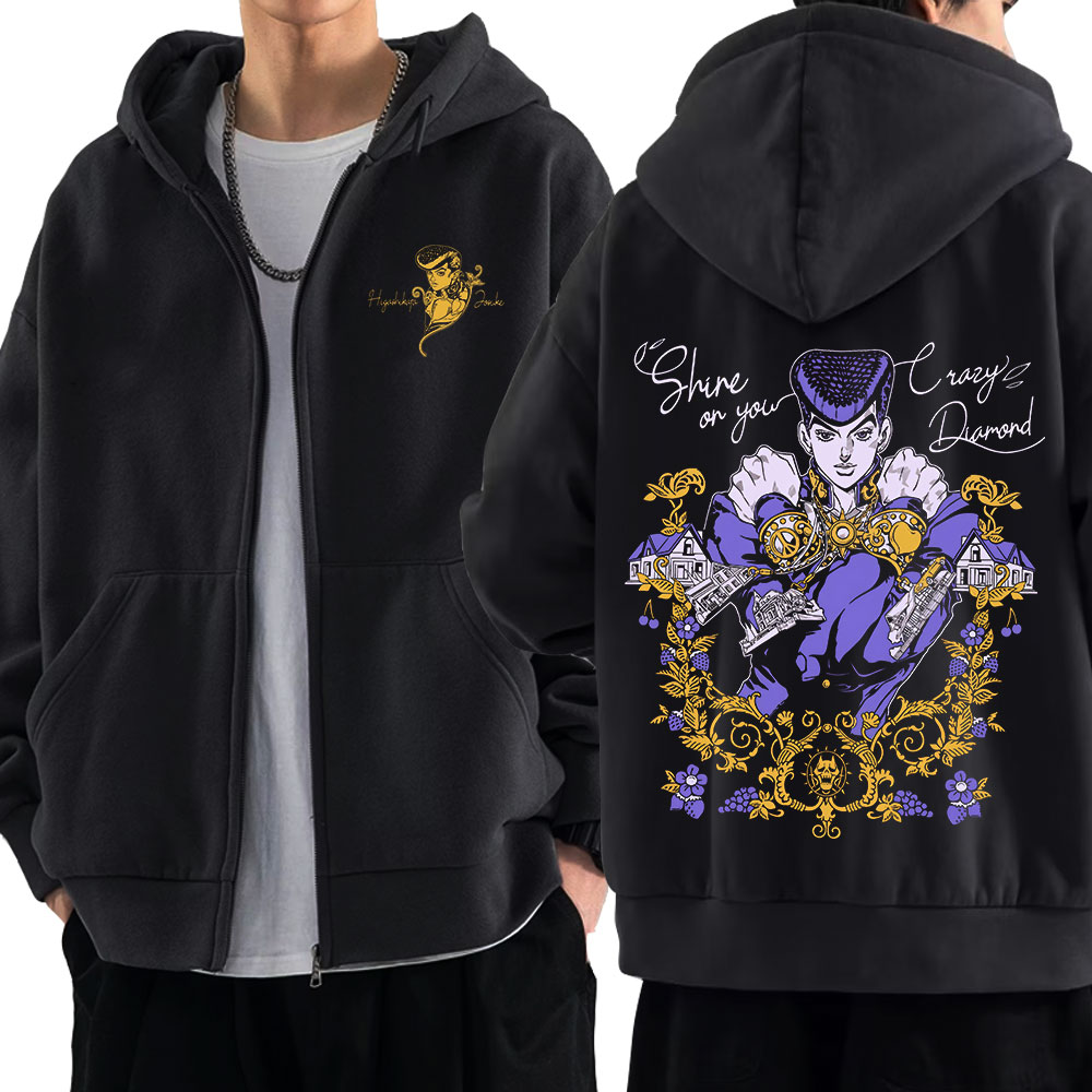 Anime Jojo Bizarre Adventure Z - Women'S Fashion Zip Hoodie review and price