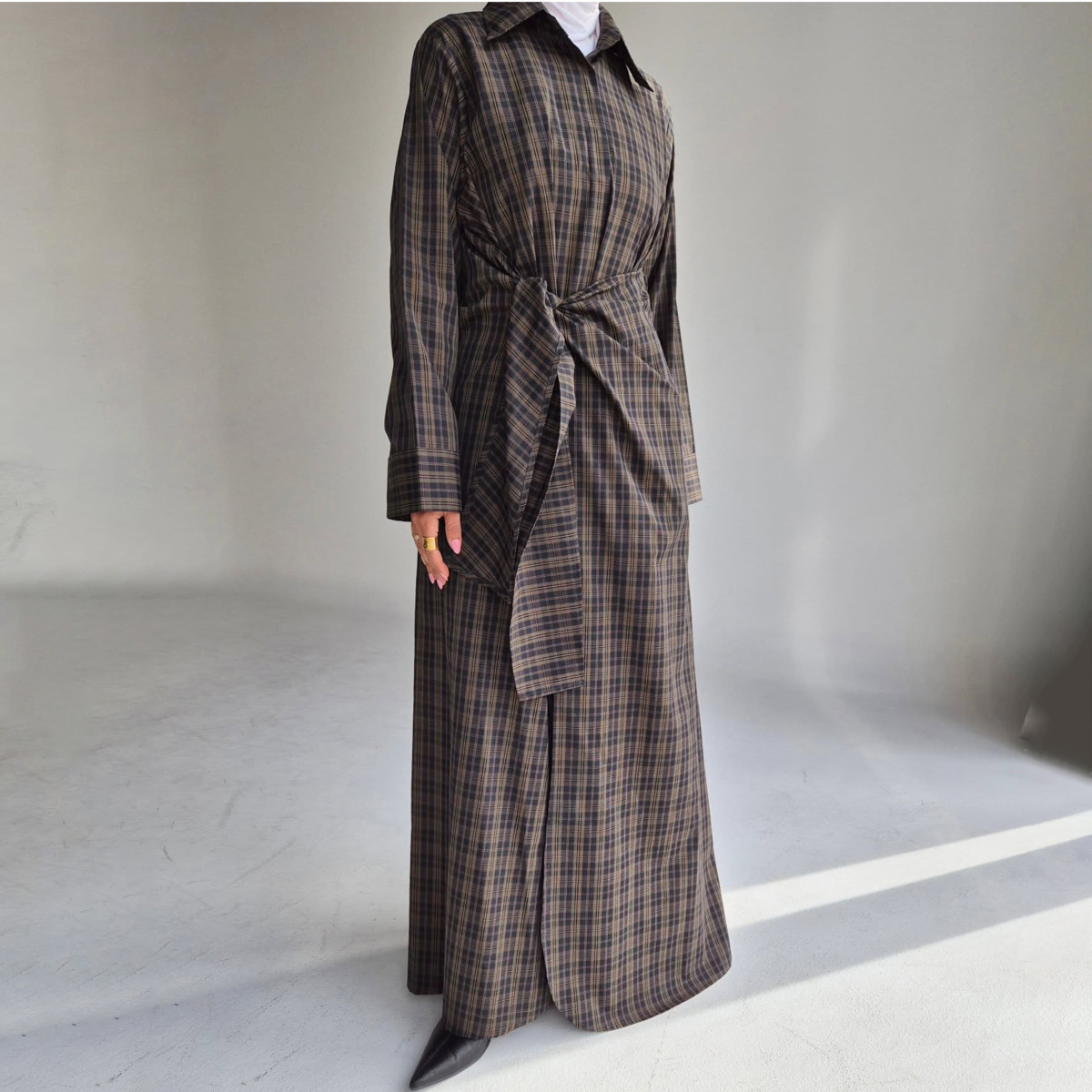 VTKW 2026 New Arrival Women Da - Belted Shirt Dress review and price