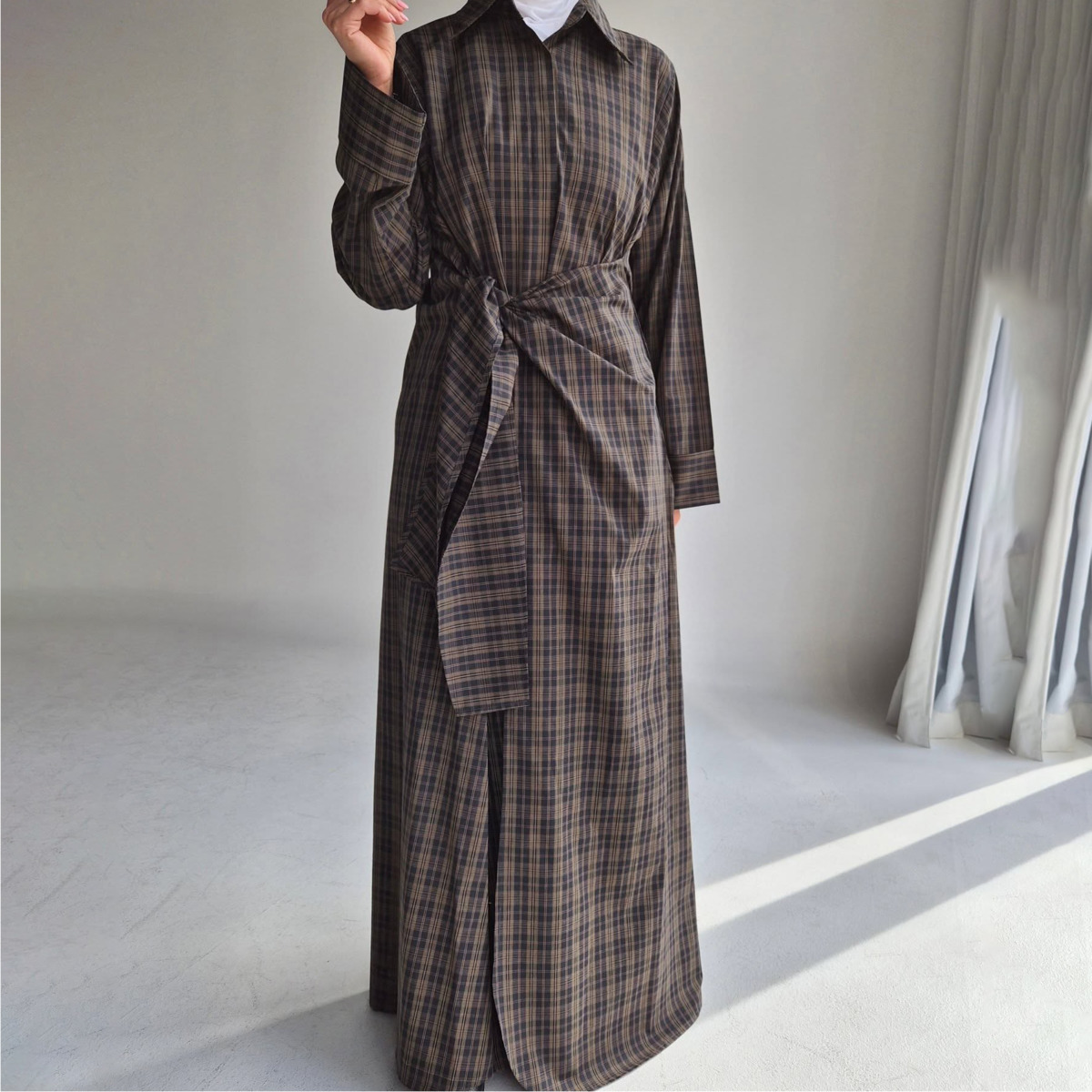 VTKW 2026 New Arrival Women Da - Belted Shirt Dress review and price