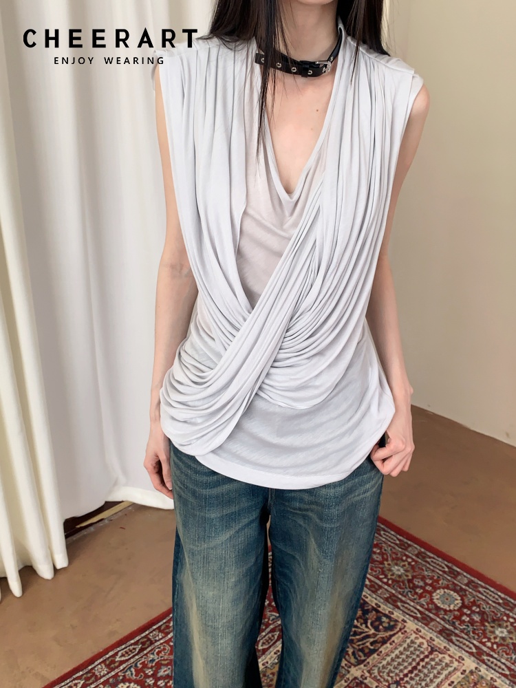CHEERART Designer Cross Sleeve - Women'S Fashion Designer Clothes review and price