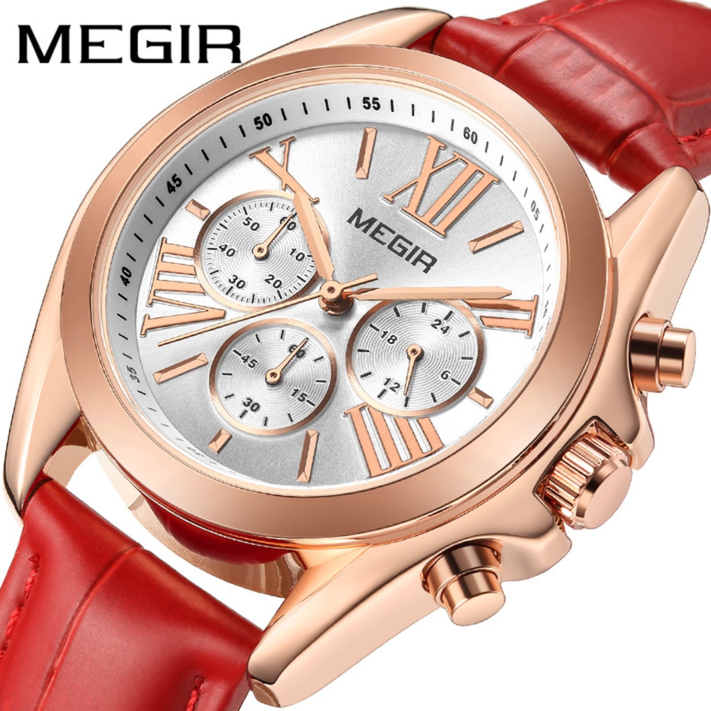 MEGIR New Luxury Leather Watch - Fashion Women Watch review and price