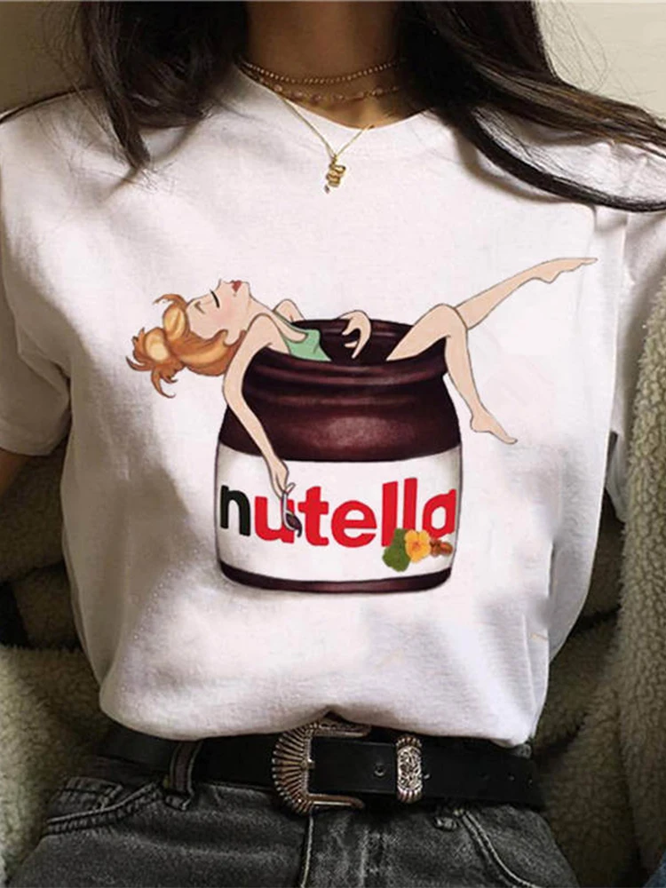 New Nutella Print T Shirt Wome - Women'S Fashion Graphic Tees review and price
