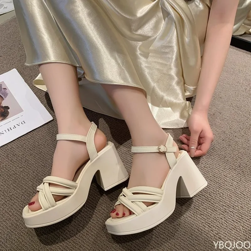 Thick Soled Thick High-heeled  - Belted Shirt Dress review and price