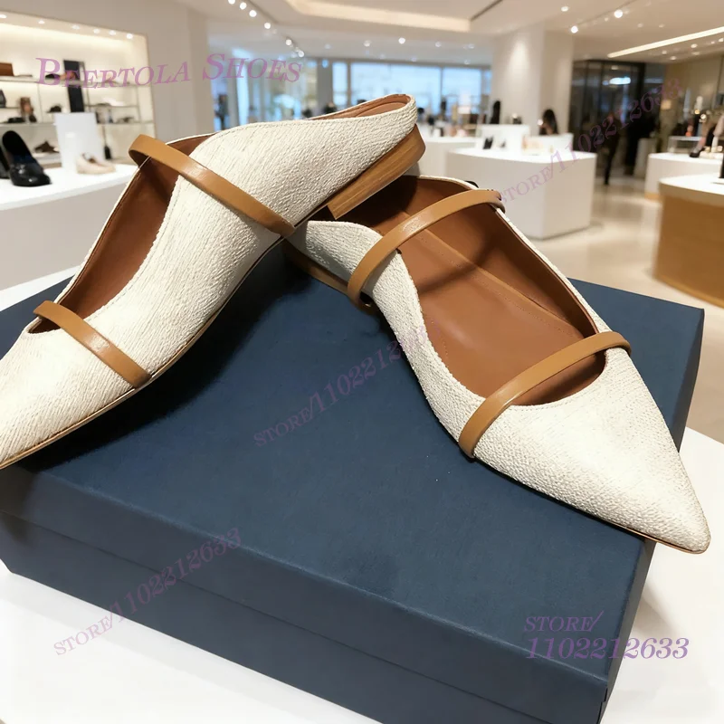 Flat Mules Half Round Pointed  - Women'S Fashion Belts review and price