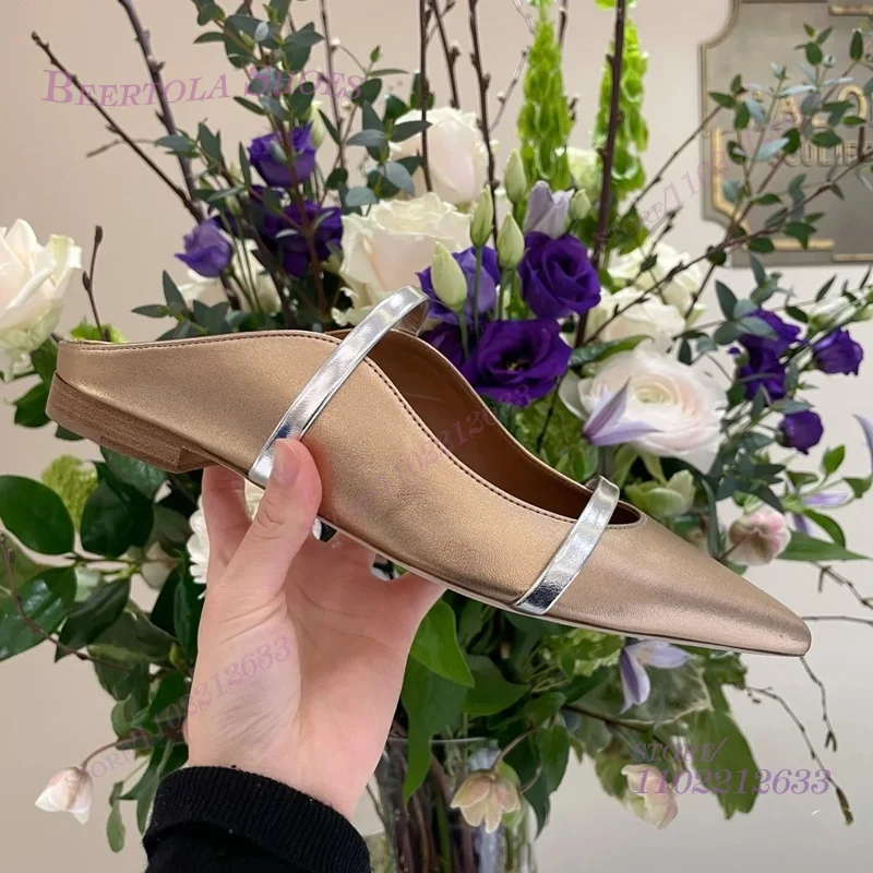 Flat Mules Half Round Pointed  - Women'S Fashion Belts review and price