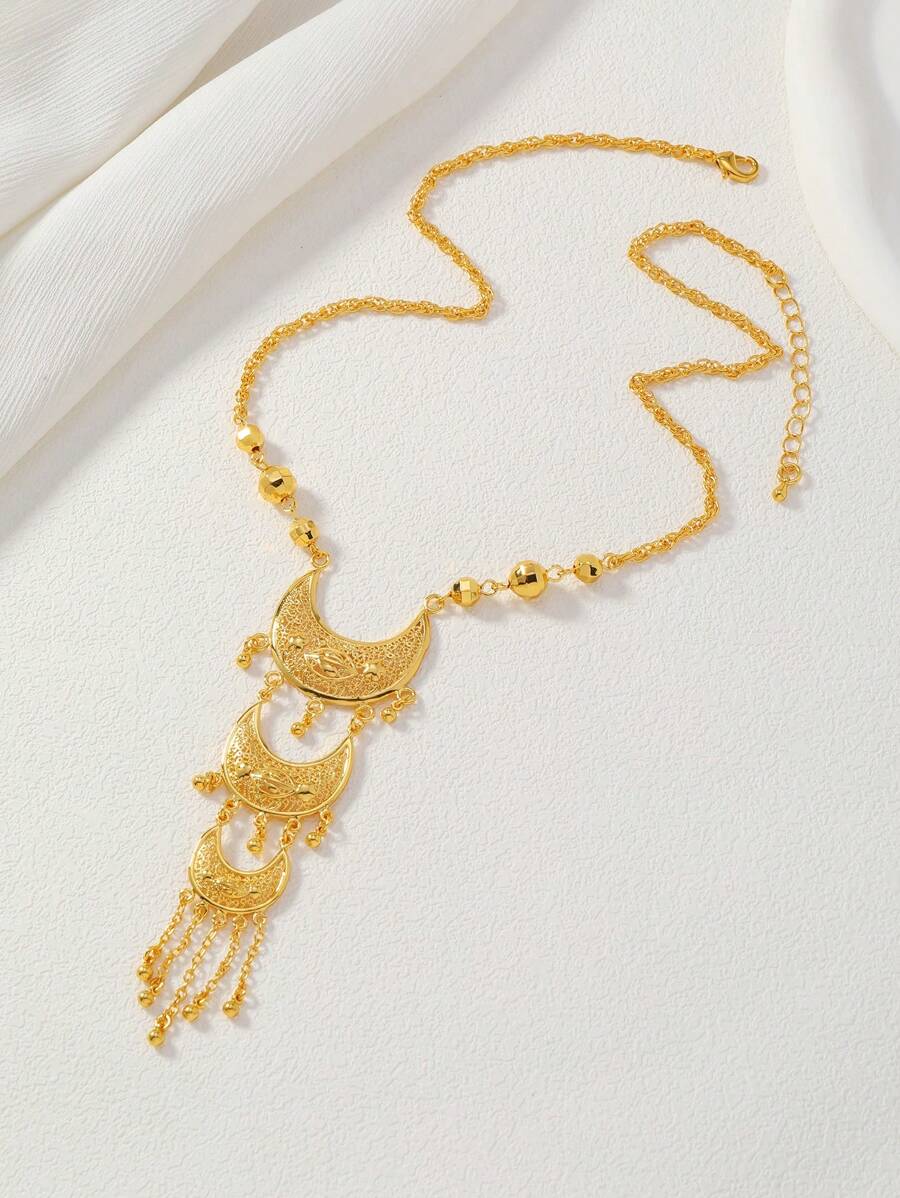 Elegant Gold-Tone Crescent Moo - Women'S Fashion Layering review and price