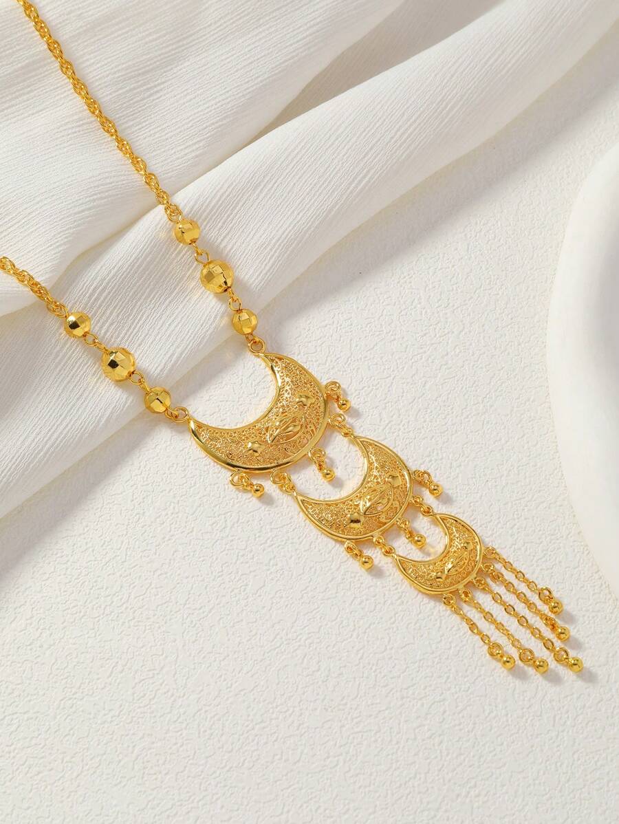 Elegant Gold-Tone Crescent Moo - Women'S Fashion Layering review and price