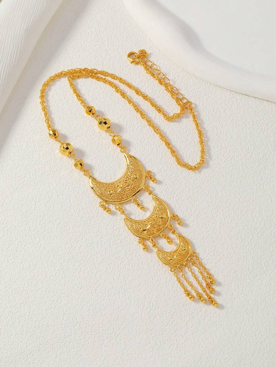 Elegant Gold-Tone Crescent Moo - Women'S Fashion Layering review and price