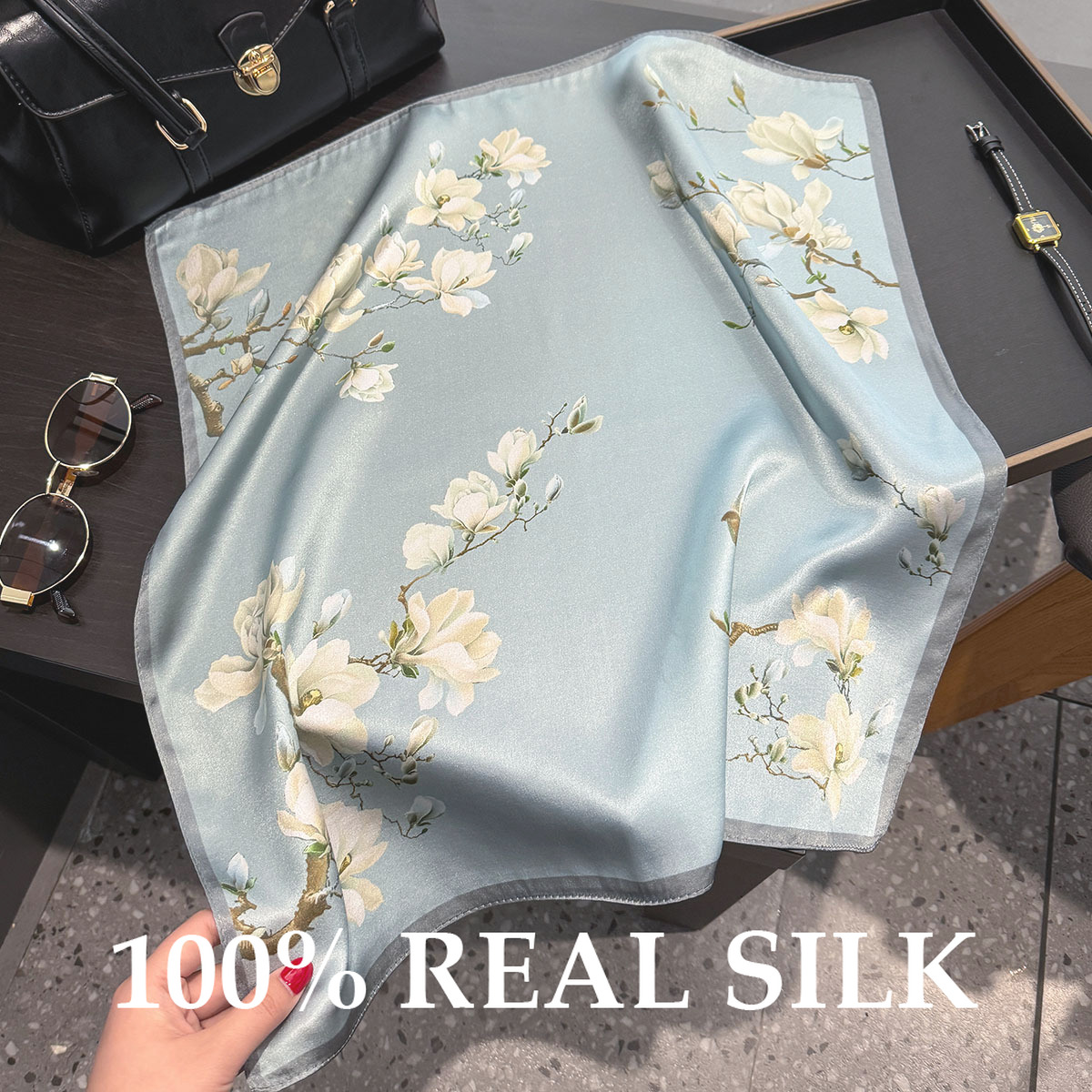 53cm Square Scarf for Women 10 - Women'S Fashion Poncho review and price