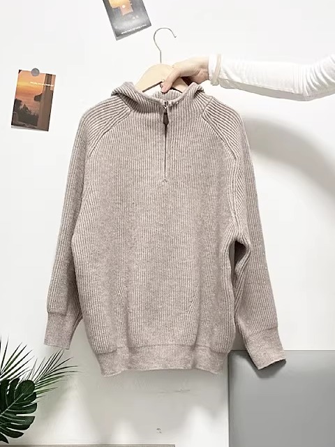 Loose Knitted Hoodie Sweatshir - Women'S Fashion Zip Hoodie review and price