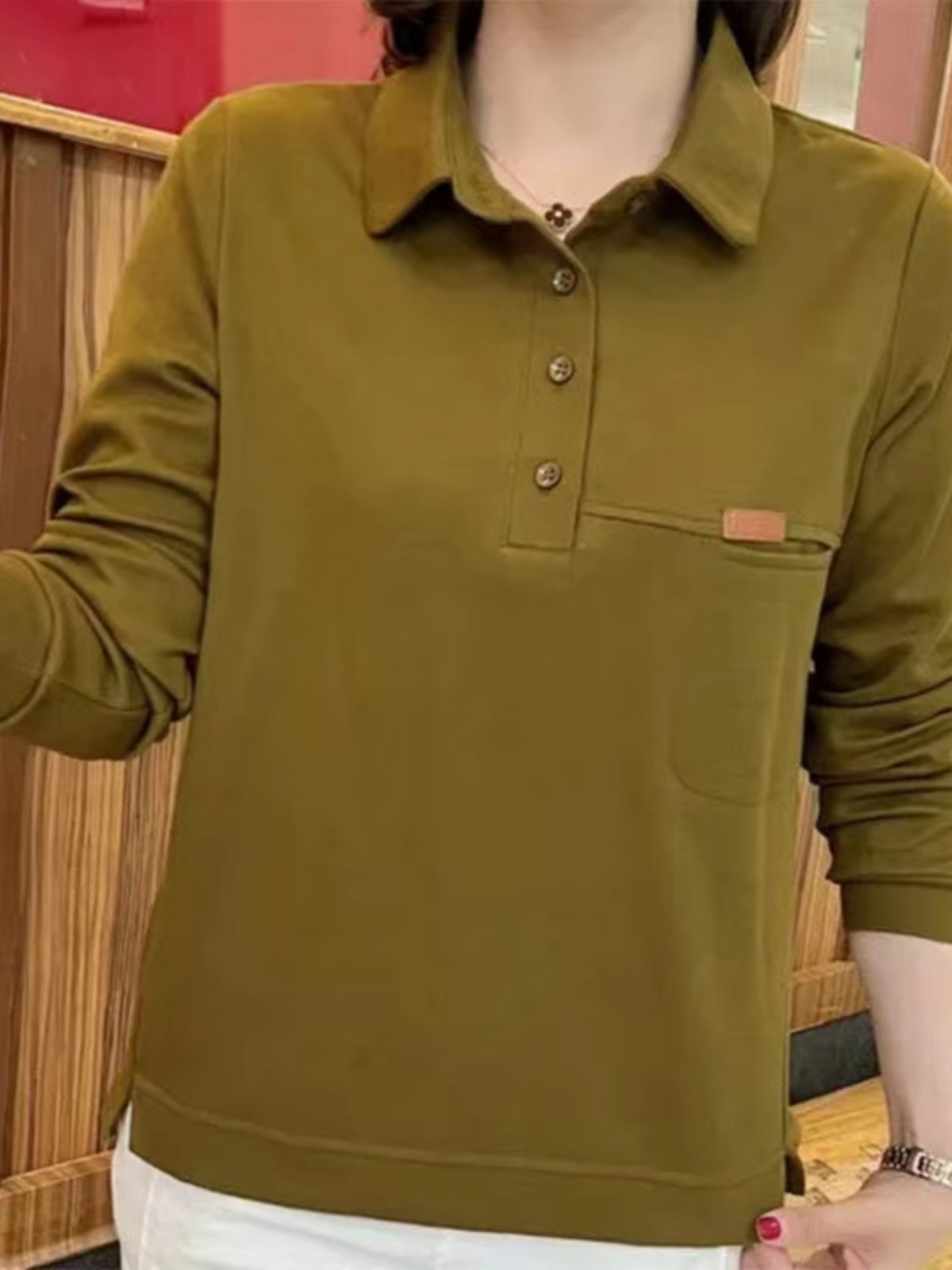 New 2023  Collar Sweatshirt Co - Women Fashion Over 40 review and price