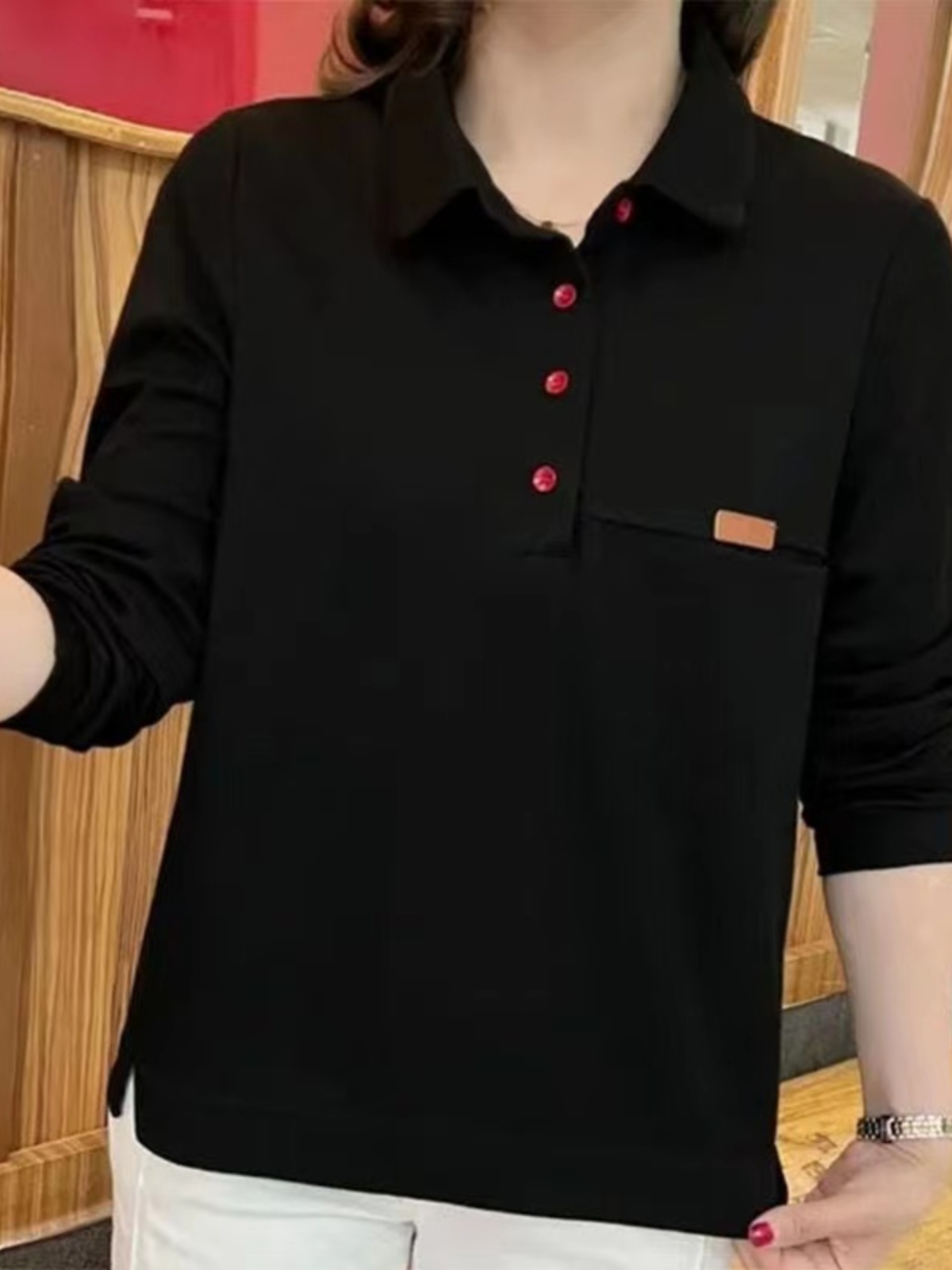 New 2023  Collar Sweatshirt Co - Women Fashion Over 40 review and price