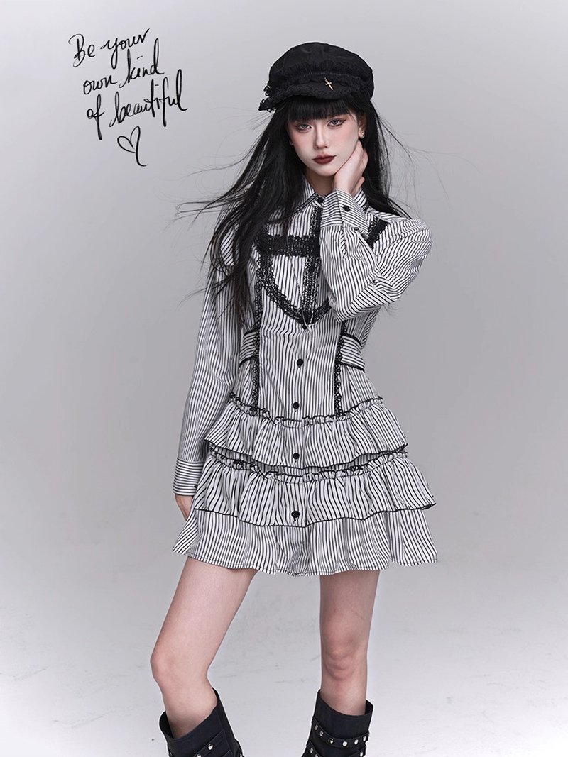 REDDACHiC Striped Shirt Dress  - Belted Shirt Dress review and price