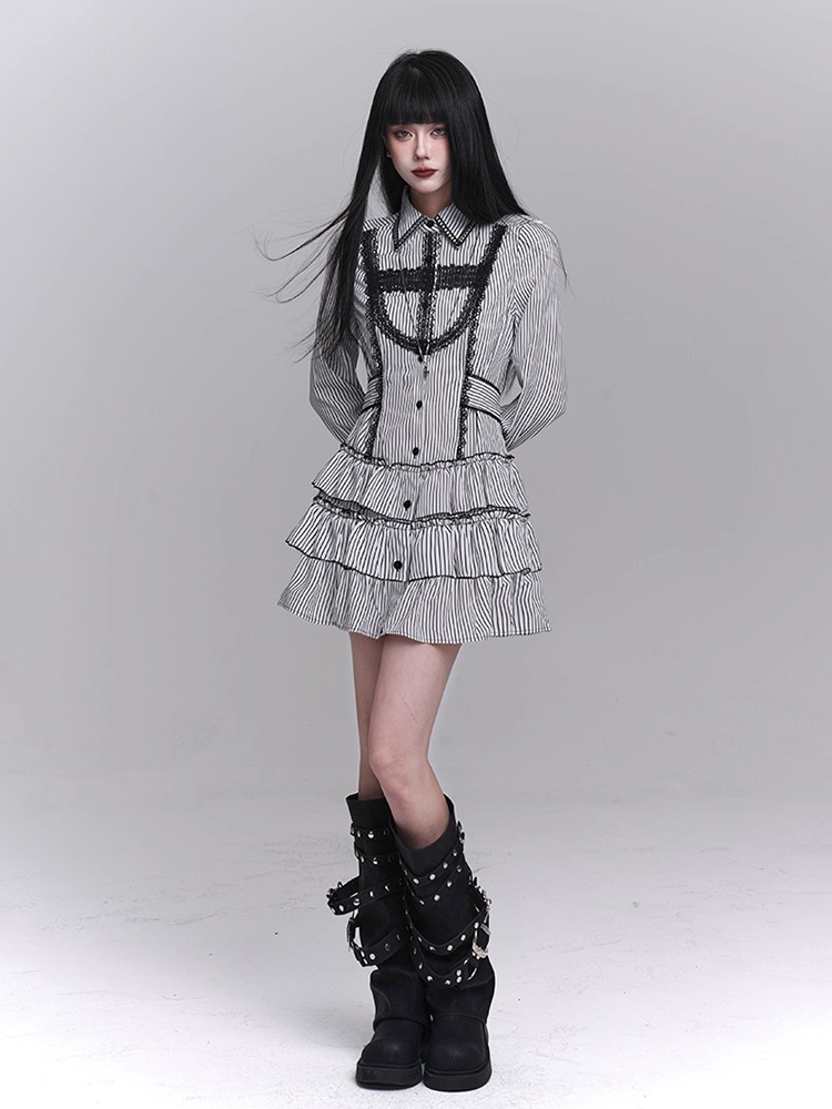 REDDACHiC Striped Shirt Dress  - Belted Shirt Dress review and price