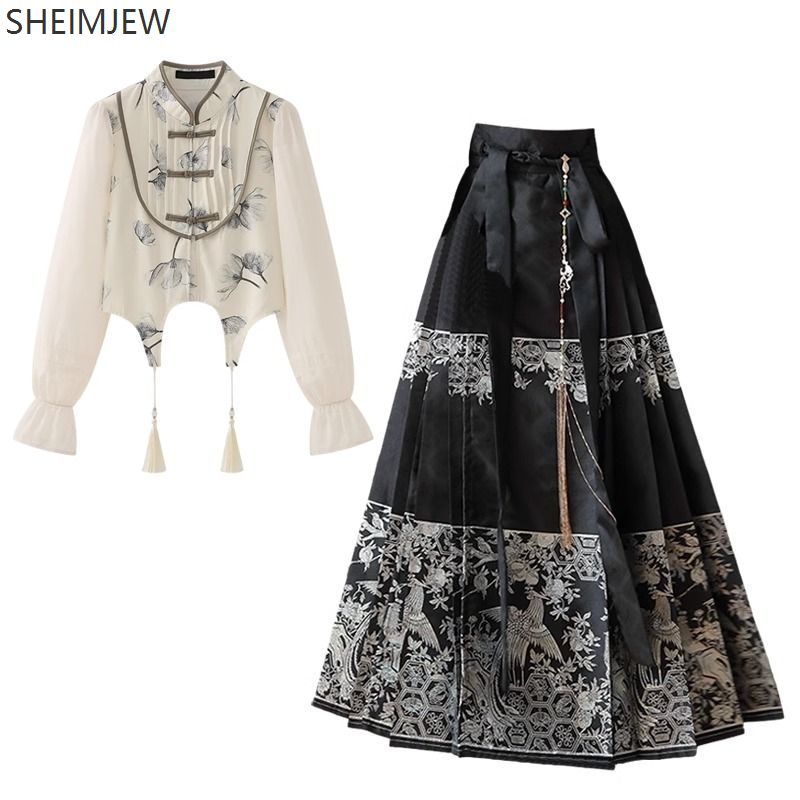 Chinese Style Horse Face Skirt - Women'S Fashion Designer Clothes review and price