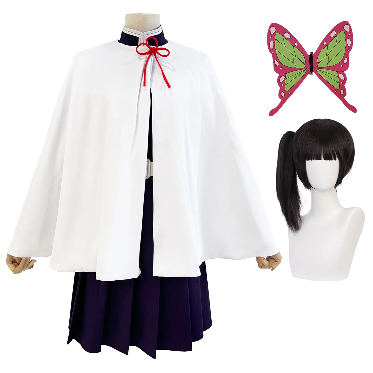 HOLOUN Anime Tsuyuri Kanawo Co - Belted Shirt Dress review and price